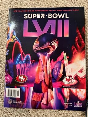 NFL Super Bowl LVII Neon Trophy Art - Purple, Pink, Black